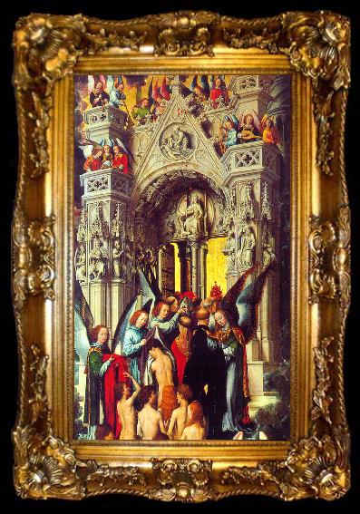 framed  Hans Memling The Last Judgement Triptych, ta009-2