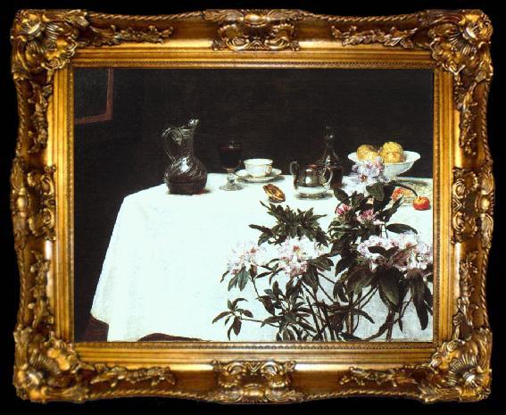 framed  Henri Fantin-Latour Still Life  5, ta009-2
