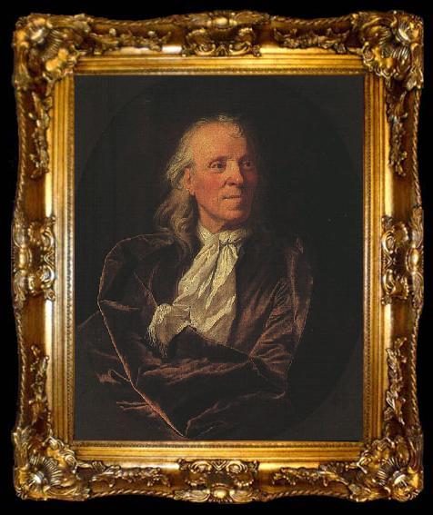 framed  Hyacinthe Rigaud Portrait of a Scholar, ta009-2