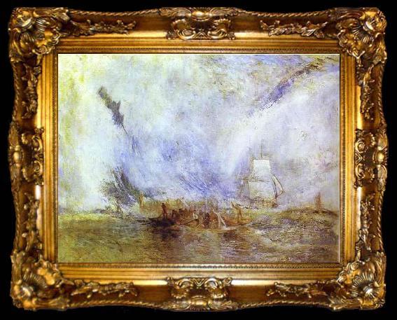framed  J.M.W. Turner Whalers, ta009-2