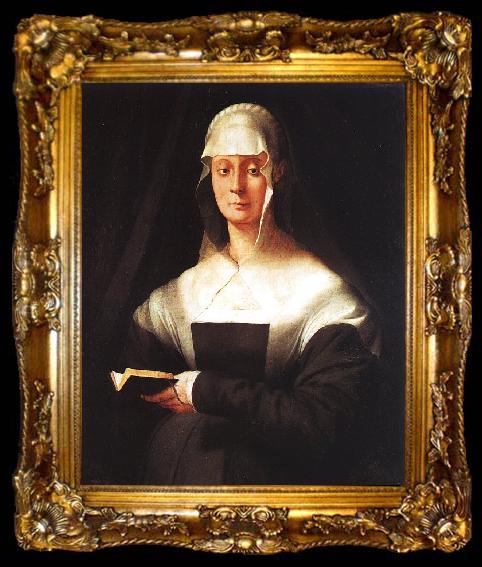 framed  Jacopo Pontormo Portrait of Maria Salviati, ta009-2