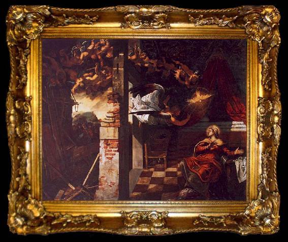framed  Jacopo Robusti Tintoretto The Annunciation, ta009-2
