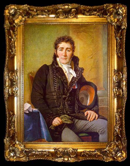 framed  Jacques-Louis  David Portrait of the Count de Turenne, ta009-2