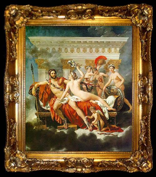 framed  Jacques-Louis David Mars Disarmed by Venus and the Three Graces, ta009-2