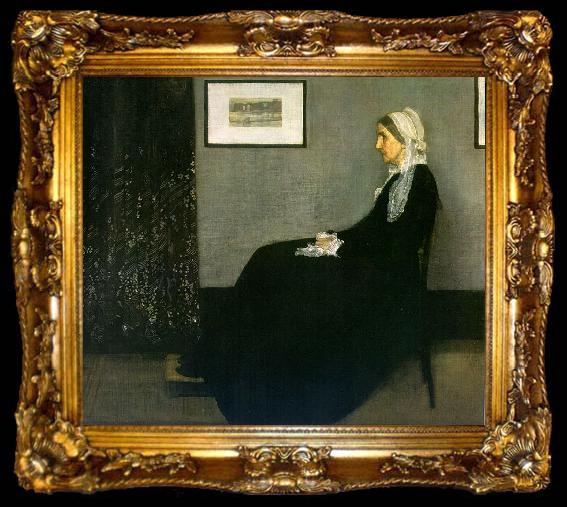 framed  James Abbott McNeil Whistler Portrait of the Artist s Mother, ta009-2