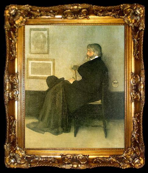 framed  James Abbott McNeil Whistler Portrait of Thomas Carlyle, ta009-2