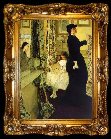framed  James Abbott McNeil Whistler Harmony in Green and Rose, ta009-2