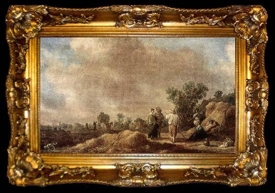 framed  Jan van Goyen Haymaking, ta009-2