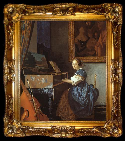 framed  JanVermeer Christ in the House of Mary and Martha, ta009-2