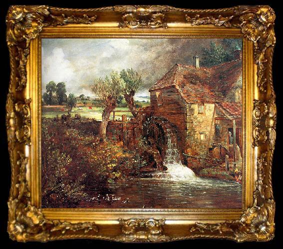 framed  John Constable Parham Mill at Gillingham, ta009-2