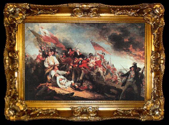 framed  John Trumbull The Death of General Warren at the Battle of Bunker Hill on 17 June 1775, ta009-2