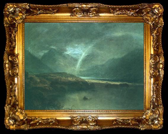 framed  Joseph Mallord William Turner Buttermere Lake : A Shower, ta009-2