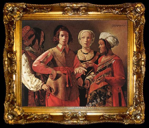 framed  LA TOUR, Georges de Fortune Teller sf, ta009-2