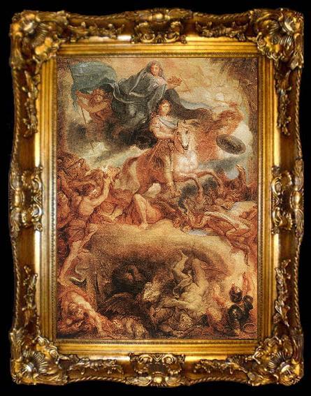 framed  LE BRUN, Charles Apotheose of Louis XIV d, ta009-2
