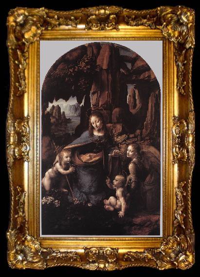 framed  LEONARDO da Vinci Madonna Litta (detail sdg, ta009-2