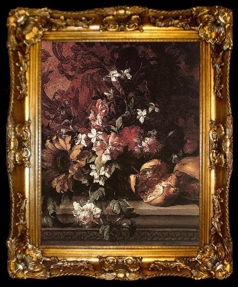 framed  MONNOYER, Jean-Baptiste Flowers q5, ta009-2
