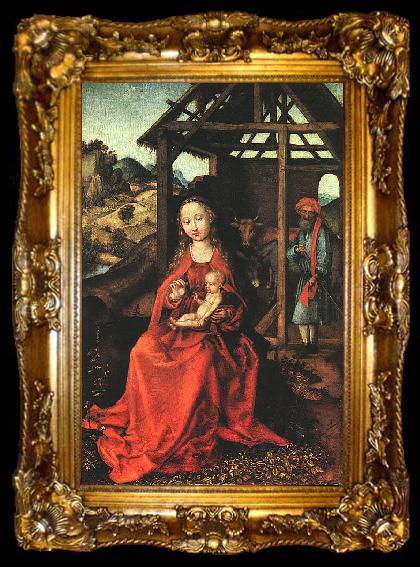 framed  Martin Schongauer Nativity, ta009-2