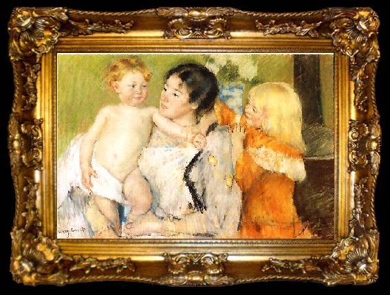 framed  Mary Cassatt After the Bath, ta009-2