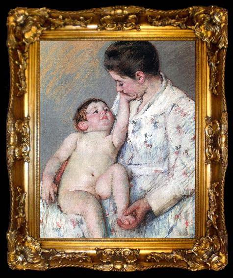 framed  Mary Cassatt The Caress, ta009-2
