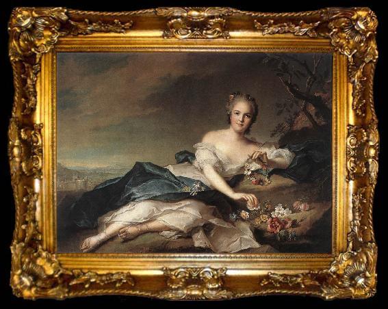 framed  NATTIER, Jean-Marc Marie Adelaide of France as Flora ag, ta009-2