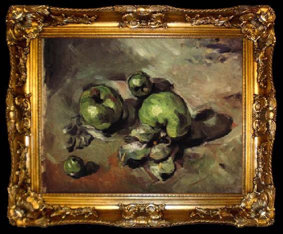 framed  Paul Cezanne Green Apples, ta009-2