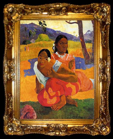 framed  Paul Gauguin When Will You Marry, ta009-2