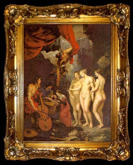 framed  Peter Paul Rubens The Education of Marie de Medici, ta009-2