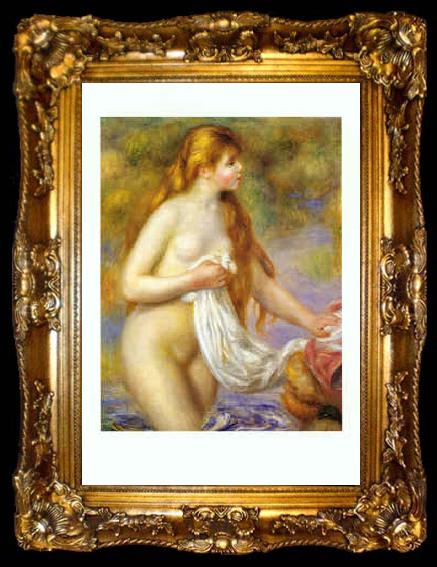 framed  Pierre Renoir Bather with Long Hair, ta009-2