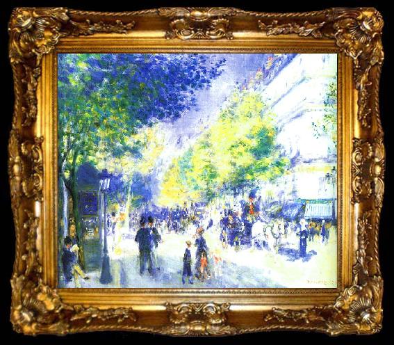 framed  Pierre Renoir Les Grands Boulevards, ta009-2