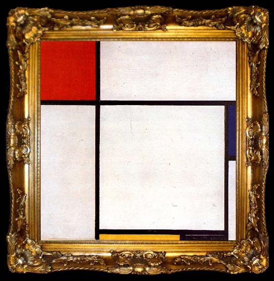 framed  Piet Mondrian Composition qq, ta009-2