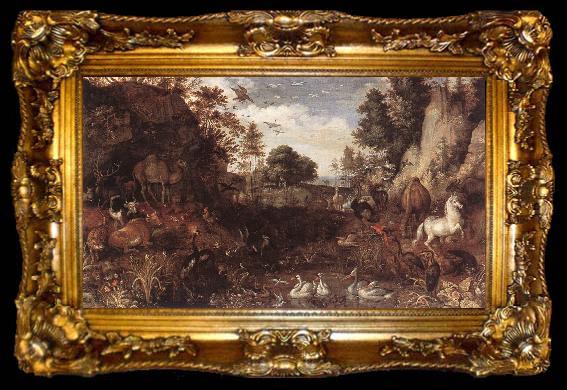 framed  Roelant Savery Garden of Eden, ta009-2