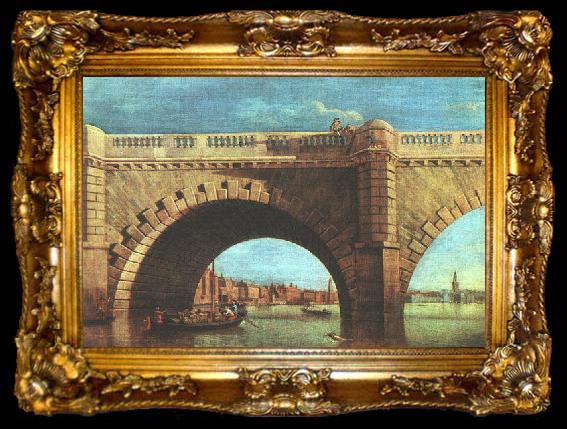 framed  Samuel Scott Part of Old Westminster Bridge, ta009-2
