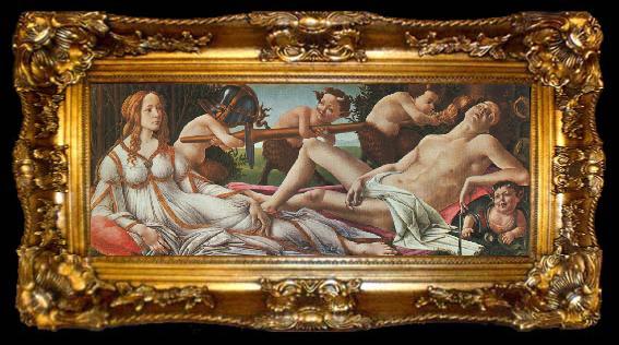 framed  Sandro Botticelli Venus and Mars, ta009-2