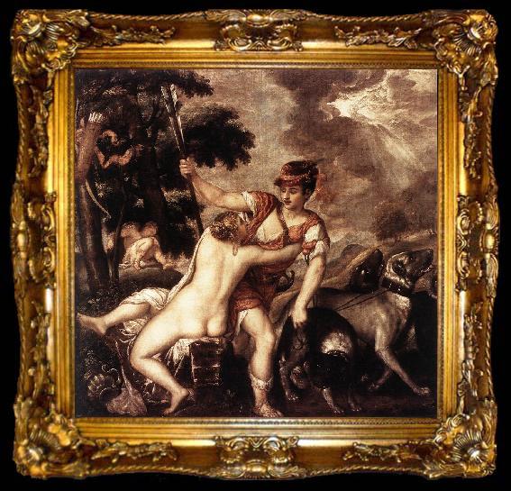 framed  TIZIANO Vecellio Venus and Adonis  R, ta009-2