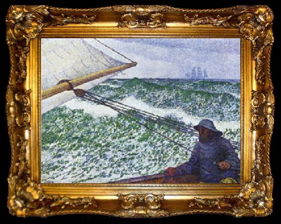 framed  Theo Van Rysselberghe Man at the Helm, ta009-2