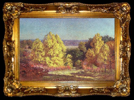 framed  Theodore Clement Steele The Poplars, ta009-2