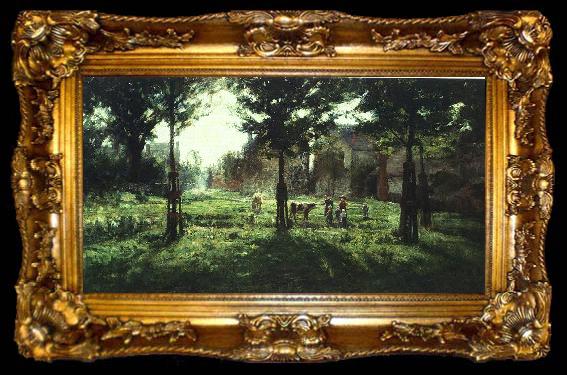 framed  Theodore Clement Steele Summer Days at Vernon, ta009-2
