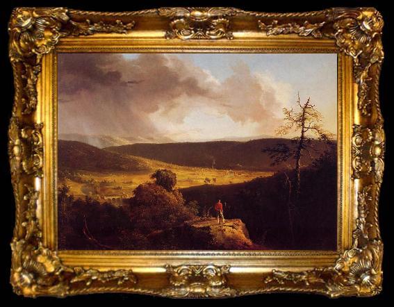 framed  Thomas Cole View of L Esperance on Schoharie River, ta009-2