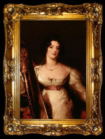 framed  Thomas Gainsborough Mrs Lownds Stone, ta009-2