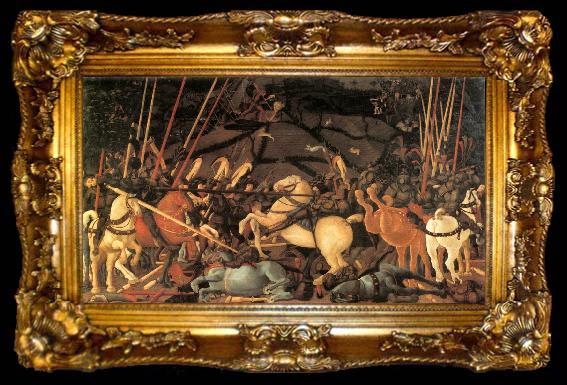 framed  UCCELLO, Paolo Bernardino della Ciarda Thrown Off His Horse wt, ta009-2