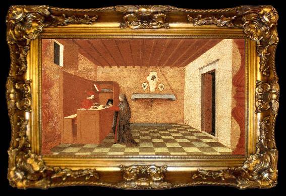 framed  UCCELLO, Paolo Miracle of the Desecrated Host (Scene 1) t, ta009-2