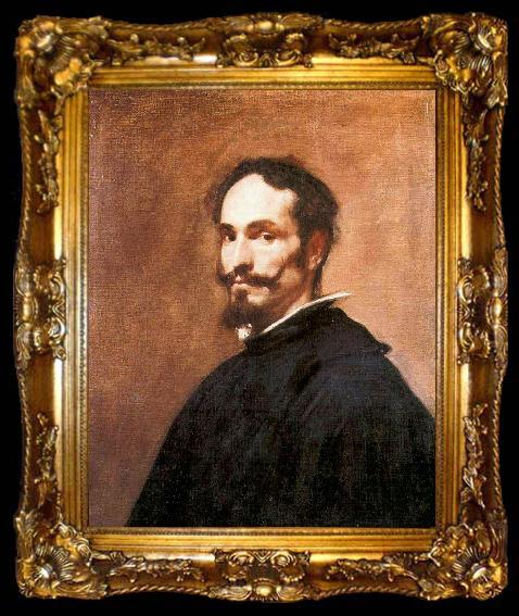 framed  VELAZQUEZ, Diego Rodriguez de Silva y Portrait of a Man et, ta009-2