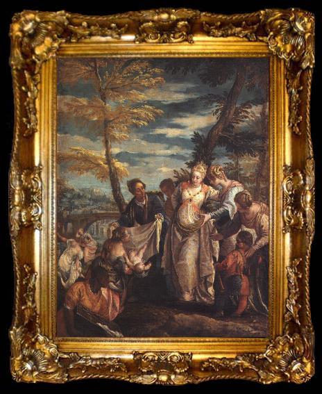 framed  VERONESE (Paolo Caliari) The Finding of Moses aer, ta009-2