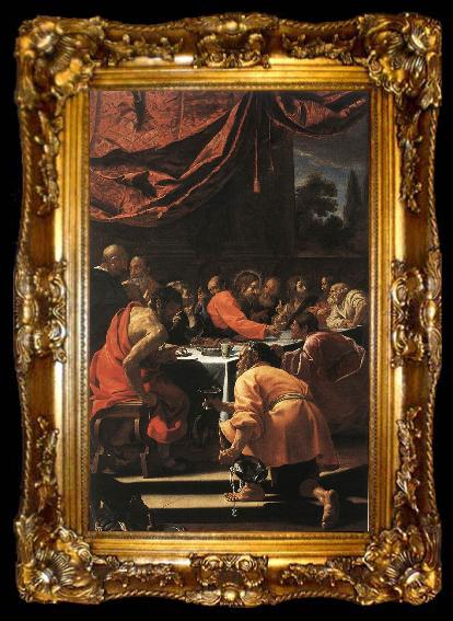 framed  VOUET, Simon The Last Supper wt, ta009-2