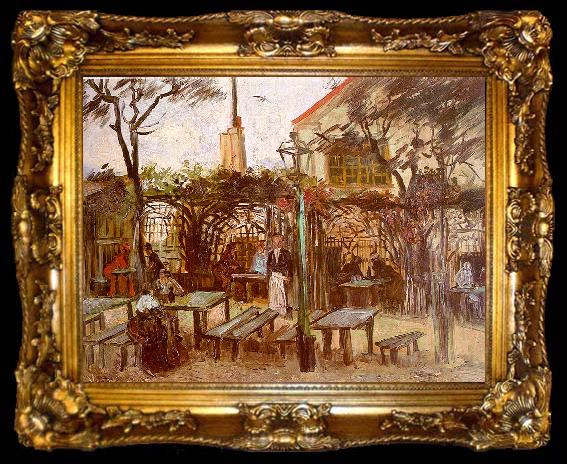 framed  Vincent Van Gogh Terrace of the Cafe on Montmartre, ta009-2