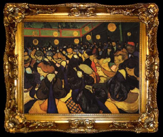 framed  Vincent Van Gogh The Dance Hall at Arles, ta009-2