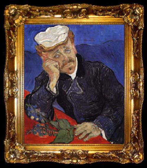 framed  Vincent Van Gogh Dr.Paul Gachet, ta009-2