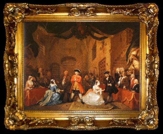 framed  William Hogarth The Beggar