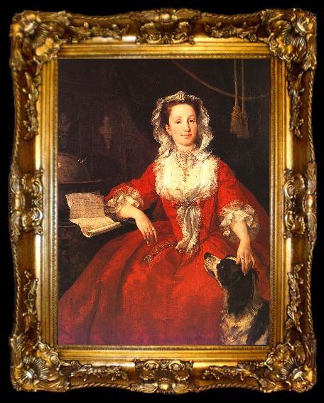 framed  William Hogarth Miss Mary Edwards, ta009-2
