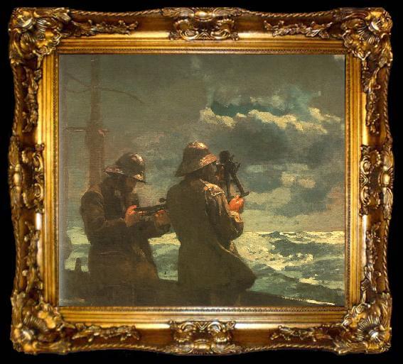 framed  Winslow Homer Eight Bells, ta009-2